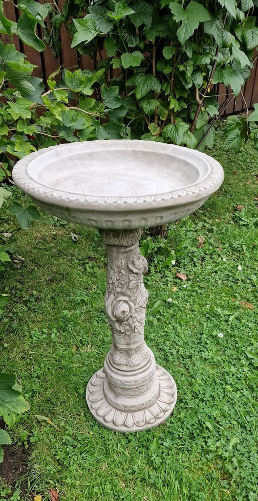 Rose Bird Bath stone statue,garden ornament