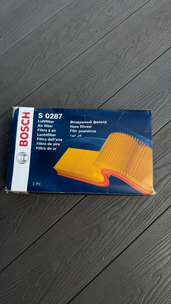 BOSCH Air Filter F026400287 - S 0287 - Fits Audi VW Seat