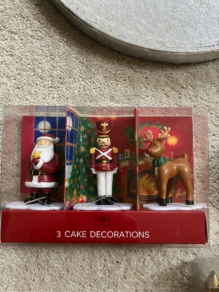 Baking: Cake Board/Christmas Tree Cake Baking Tin/Cake Decorations/Candles