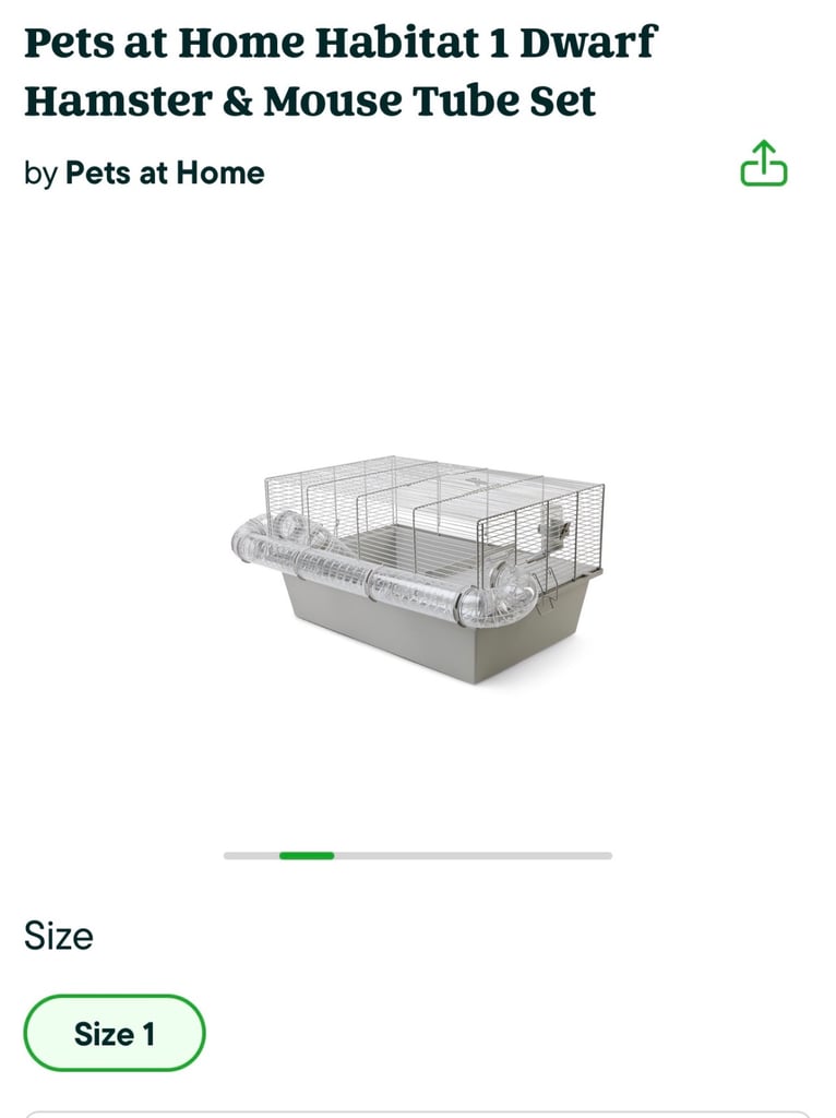 Pets at home habitat 1 cage 