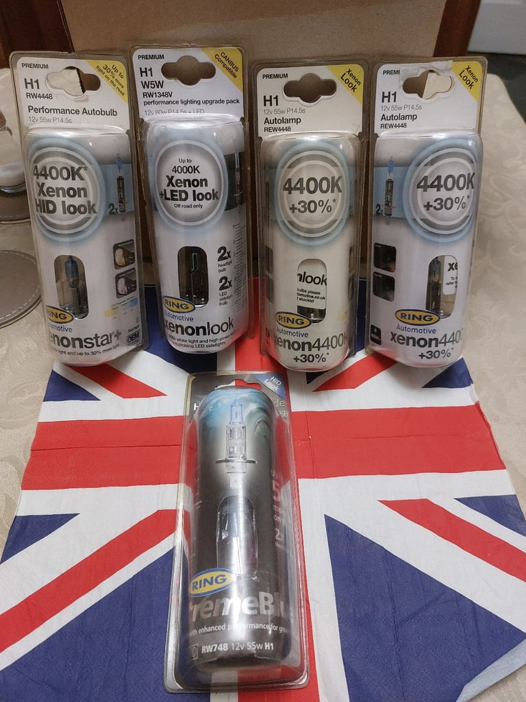 Ring automotive mix lot x5 H1Bulbs