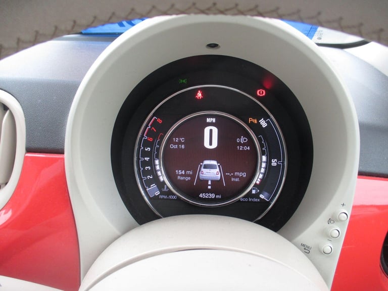 2016 Fiat 500 0.9 TwinAir Lounge Euro 6 (s/s) 3dr HATCHBACK Petrol Manual