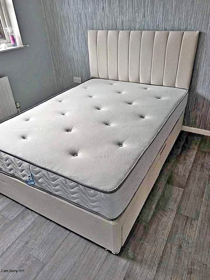 ** Limited Stock – Double Divan Bed, Optional Mattress & Drawers, Awesome Price **