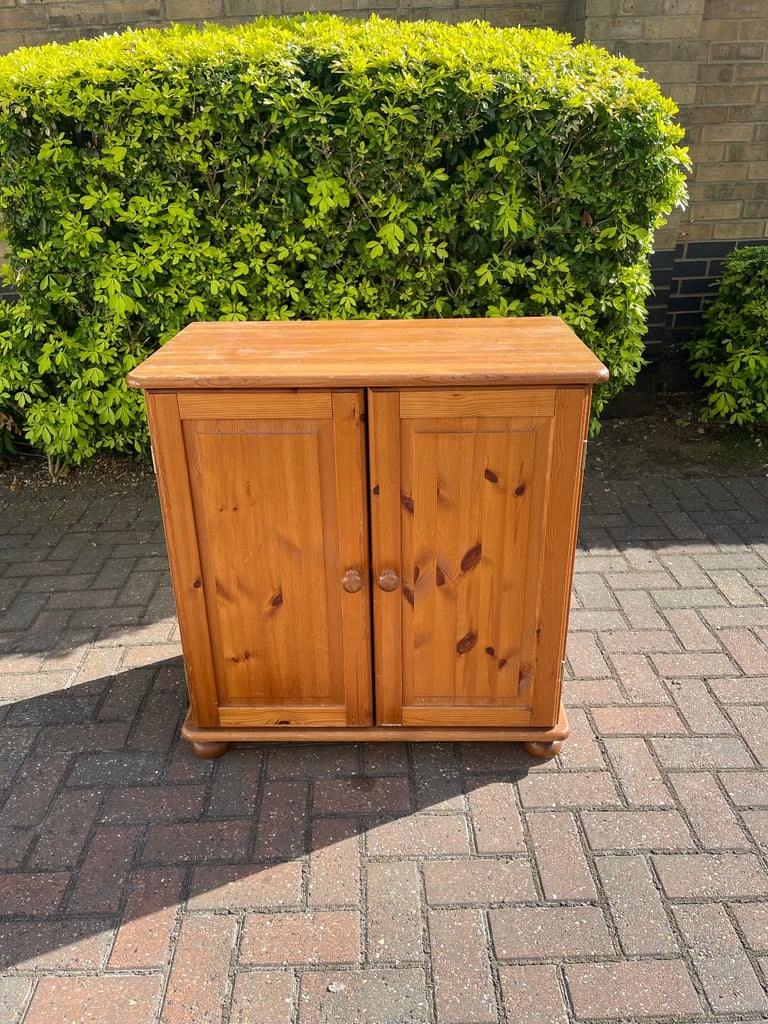 FREE DELIVERY Solid Wood cabinet with 2 doors , in good condition