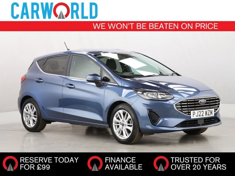 2022 Ford Fiesta 1.0T EcoBoost Titanium Hatchback 5dr Petrol Manual Euro 6 (s/s) (100 ps) Hatchba...
