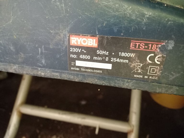 ryobi table saw 240v full working 