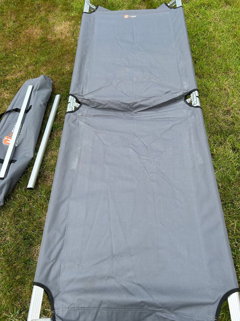 Grey Hi gear aluminium camping bed