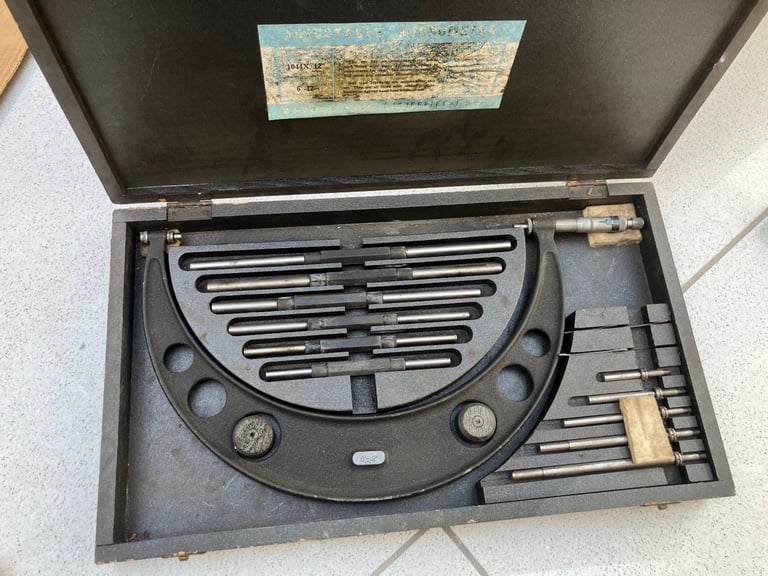 image for Moore and right micrometer, 6 to 12 inch 
