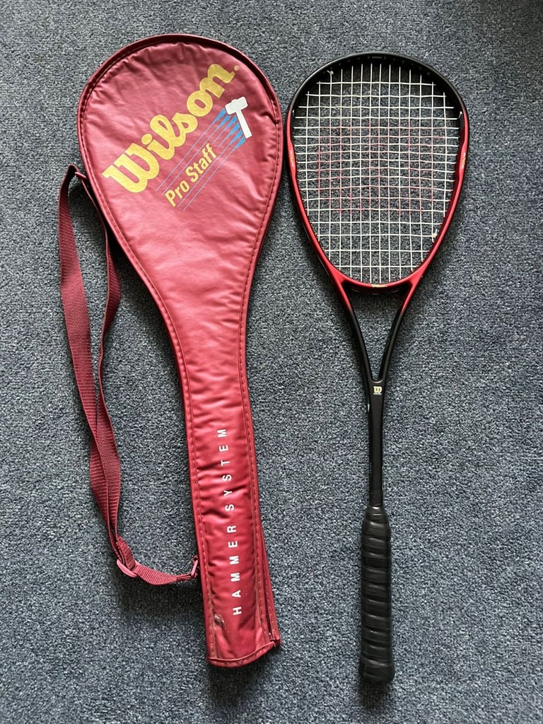Wilson Pro Staff Hammer System Squash Racket 160g + Cover
