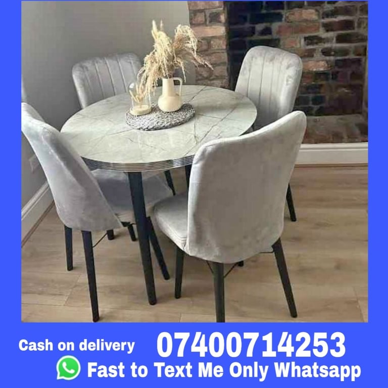 Limited Edition Wooden Table with 6 chairs Available Cash on delivery