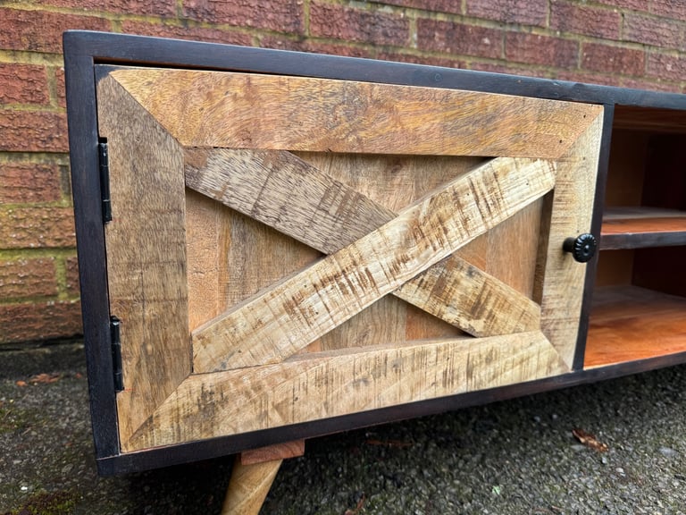 Two Unique wooden TV stands and cabinet