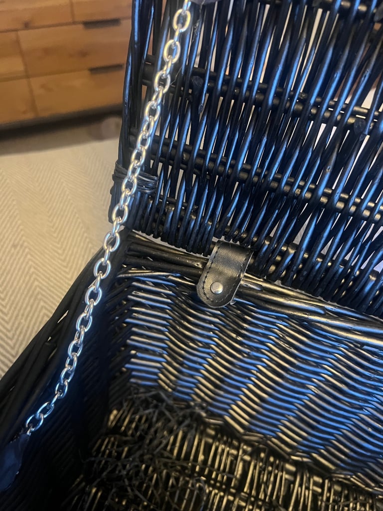 Stylish Black Wicker Hamper