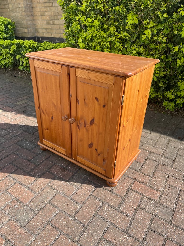 FREE DELIVERY Solid Wood cabinet with 2 doors , in good condition