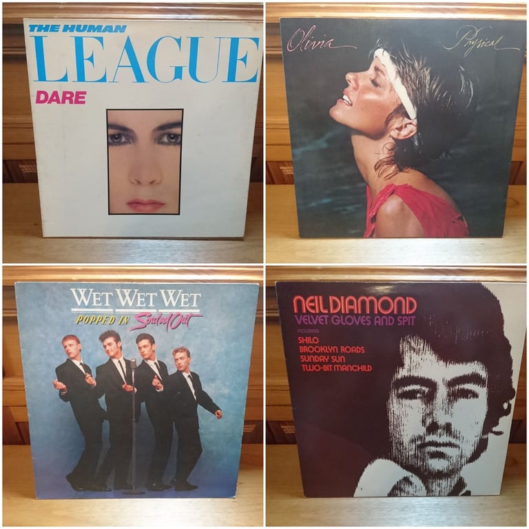 Vinyl LP Album Record Human League Olivia Newton John Neil Diamond