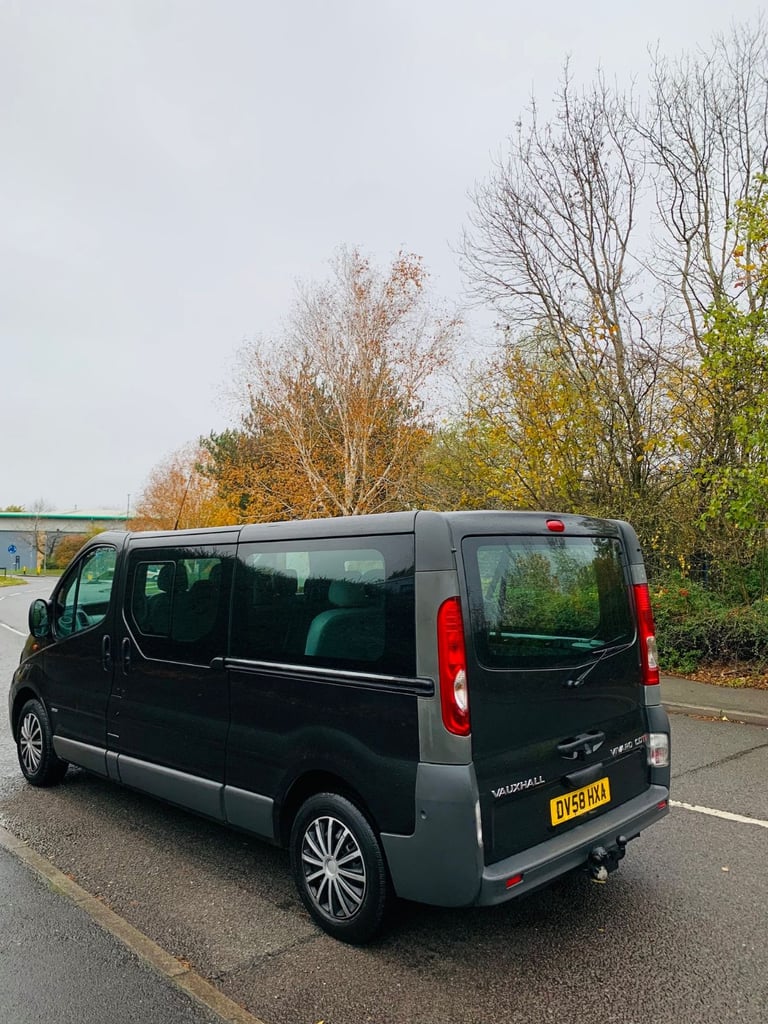 2008 2.0 Vauxhall Vivaro LWB MINIBUS COMBI VAN 152K miles MOT till 12/2023 like Trafic Primastar
