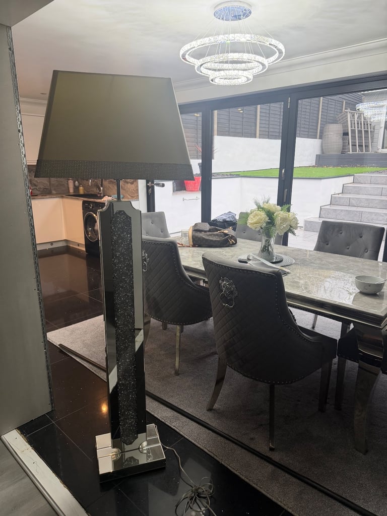 image for Mirrored  glass lamp