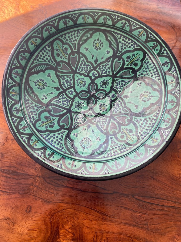 Traditional Moroccan wall hanging plate,