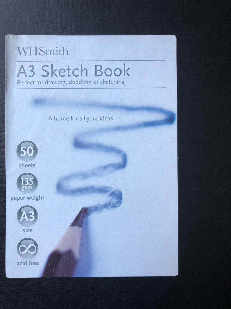WHSmith A4 Sketch Pad 50 Sheets