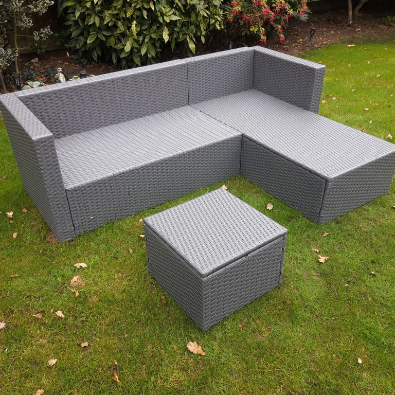 Garden sofa and stool