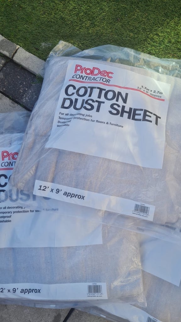 image for 3 x dust sheets 