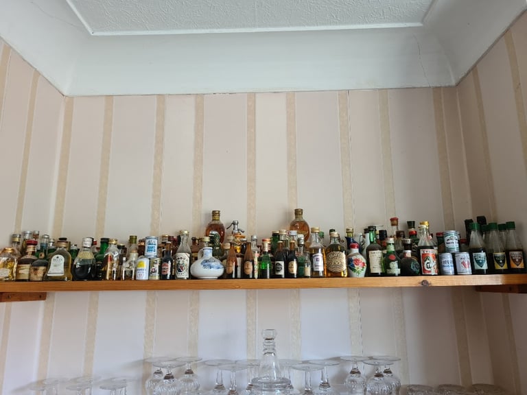 Miniature bottle collection
