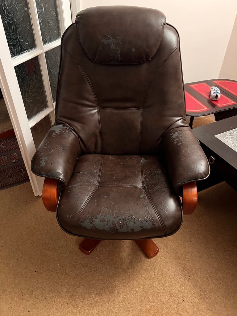 image for Comfy chair with footstool