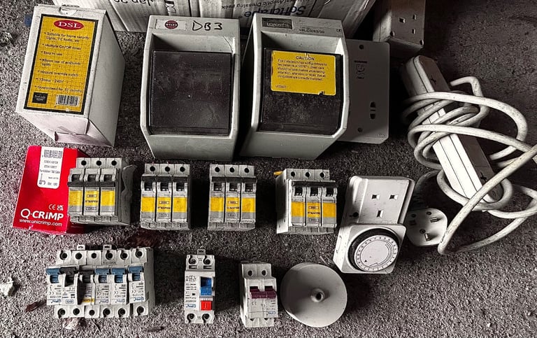 A selection of electrical materials for £100