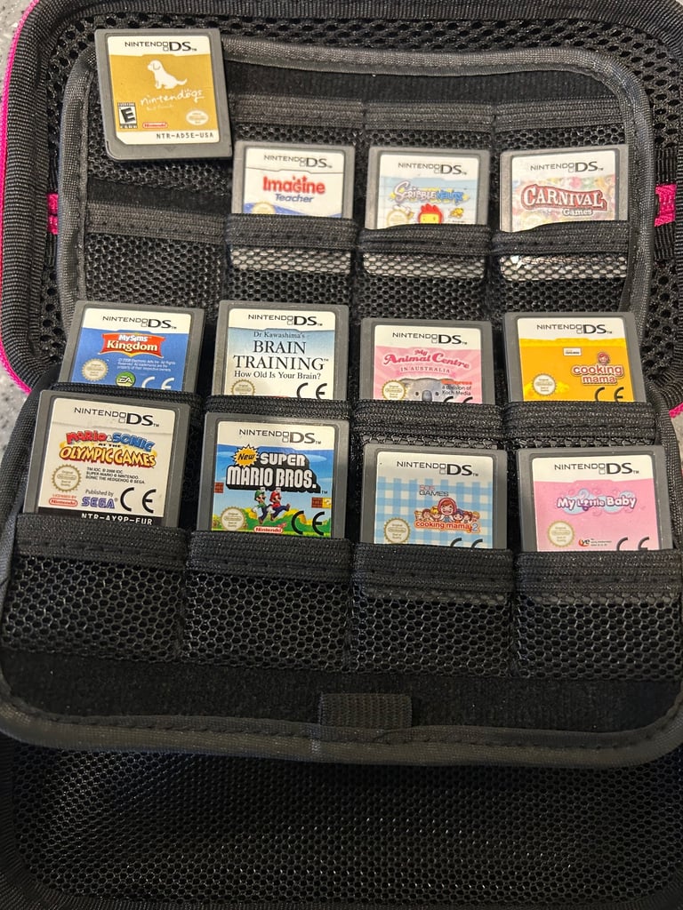 RARE Nintendogs - Nintendo DS Lite Handheld Console System, 12 Games. Collection