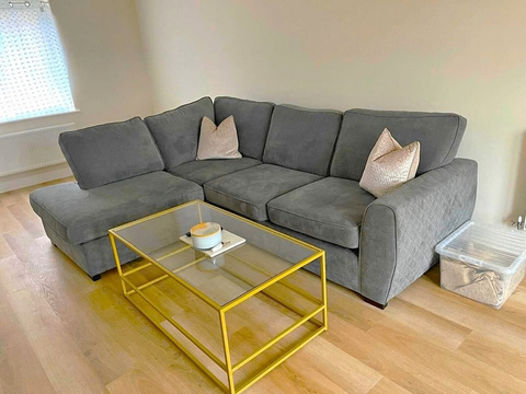 image for modern and luxurious 4x seatter grey corner couch ideal for rooms gate423999