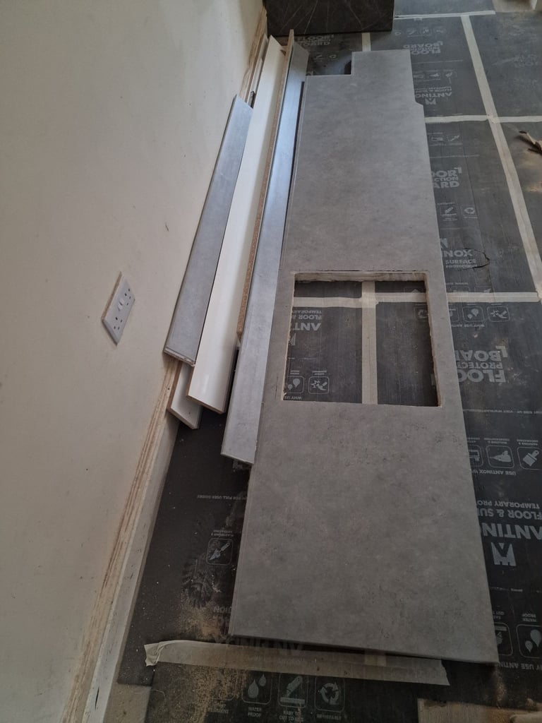 Used kitchen worktop ( 2 no.)  and upstands 