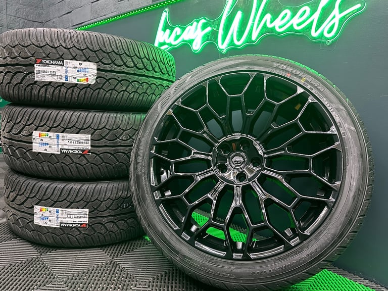 23” Genuine Urban UC-6 Alloy Wheels - Land Rover Defender 90 / 110 L663 & NEW Yokohama’s TPMS!