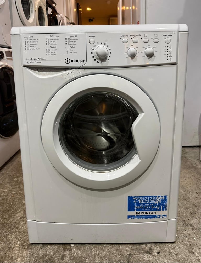 image for Indesit 7kg Washing Machine With Free Delivery N Warranty 