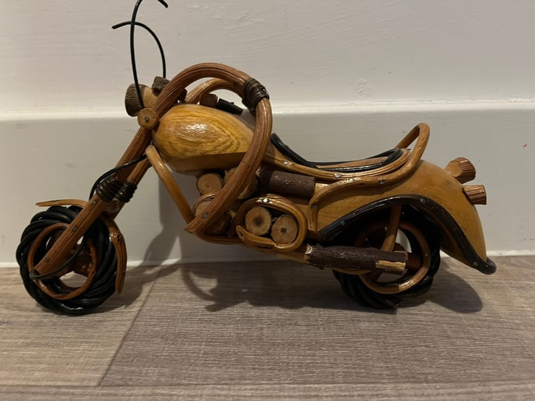 Wooden motorbike