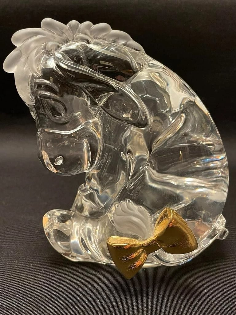 Disney Eeyore Figurine, Collectable, Lenox Crystal, Rare Ornament