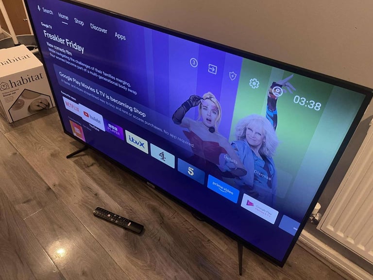 image for Ex display 55 inch Bush 4 k uhd smart tv with wi fi immaculate like new 