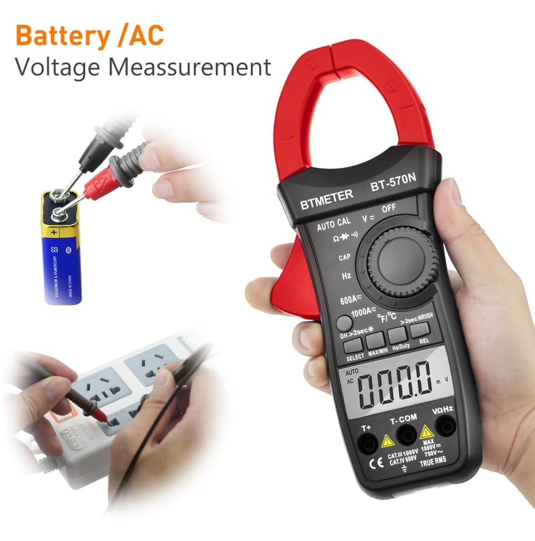 BNIB Clamp Multimeter 6000 Counts Auto-Ranging True RMS AC/DC