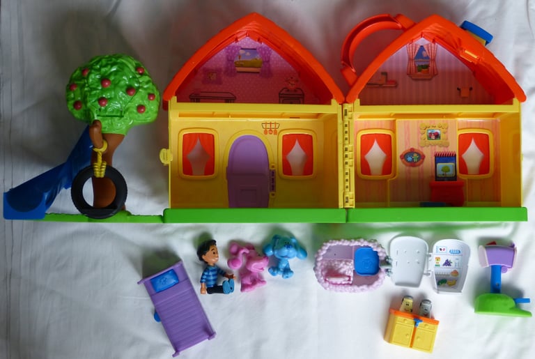 JUST PLAY HOUSE, TREE SLIDE, MAILBOX, FIGURES, FRIDGE, BATH & LOTS MORE