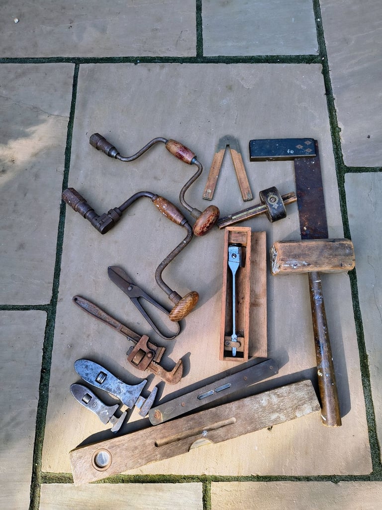 Collection of old hand tools 