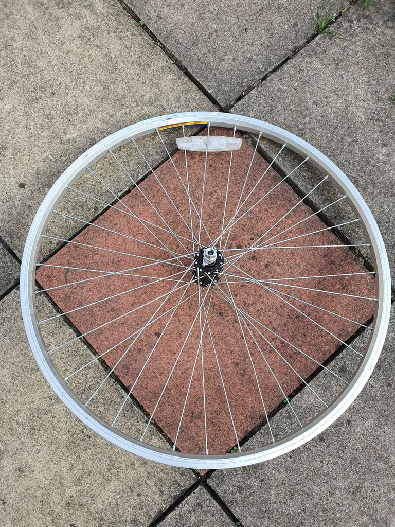 image for used front bike wheel 26” etrto 559-20c mtb hybrid trekking bicycle rim london