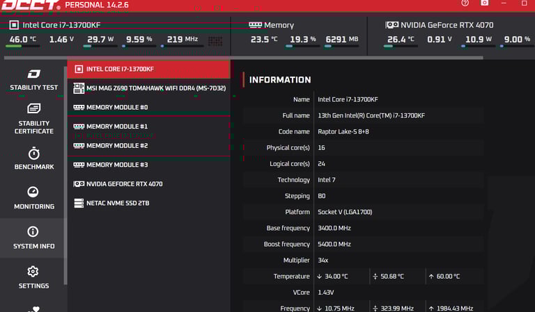 *SOLD* Intel i7 13700KF Gaming PC, RTX 4070, 32GB, 2TB NVMe, Y60, Warranty #usedpriceperformance