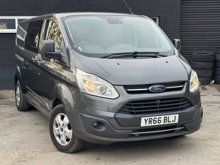 2016 66 Reg FORD TRANSIT CUSTOM 2.0 TDCi 130ps Crew Cab D/Cab L2 Limited Van 