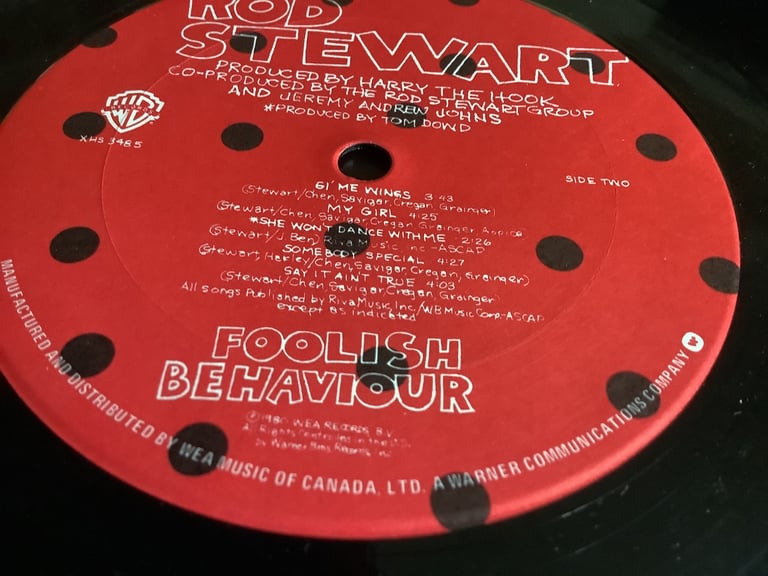 Vinyl Rod Stewart Foolish Behaviour 