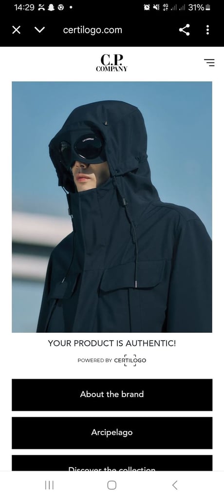 Cp apparel company authentic jersey 