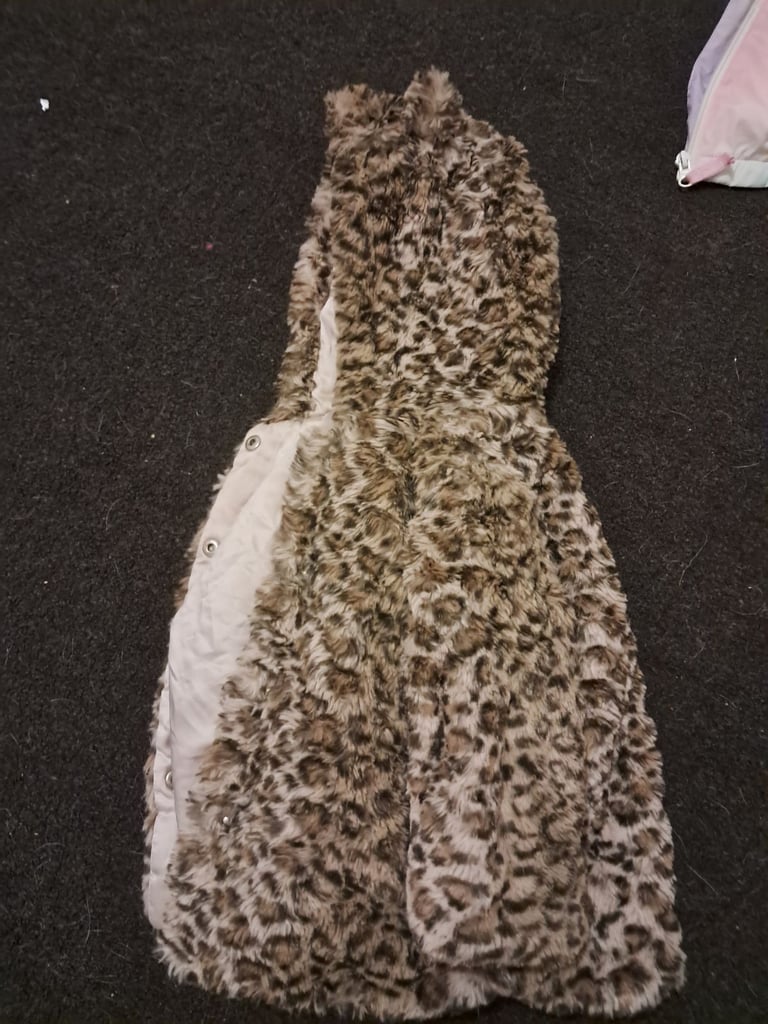 image for Kids leapard print soft button coat