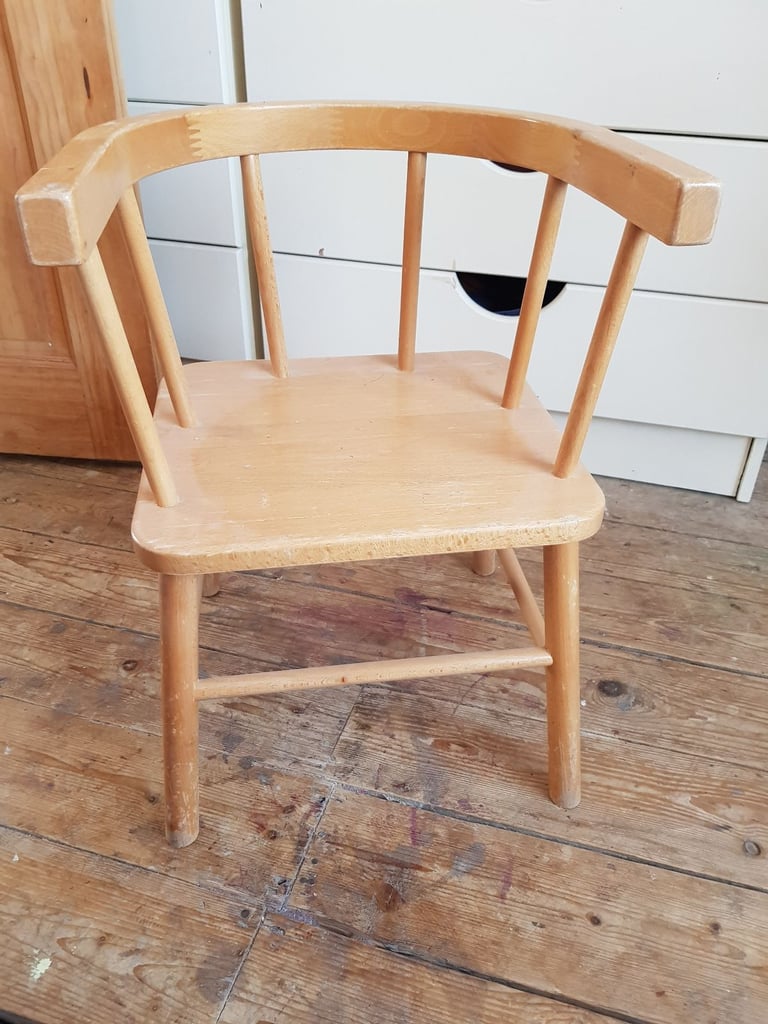 Chair solid wood children £50.00