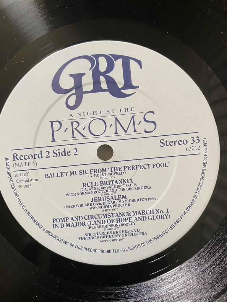 A night at the proms . Vinyl. 