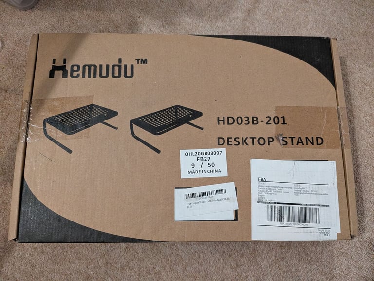 Brand new 2 Pack Computer Monitor Stand Riser- 3 Level Height adjustable 