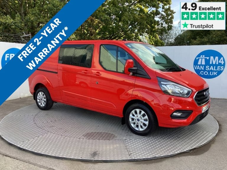 2023 Ford Transit Custom 300 EcoBlue Limited L/R Crewcab Euro 6 Combi Van Diesel Automatic