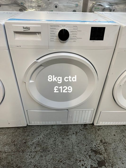 image for Beko 8kg condenser tumble dryer 🌟 Free Delivery 🌟 120 Days Warranty 🌟 