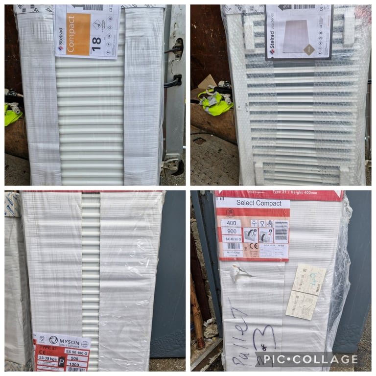 JOB LOT 30+ RADIATORS BRAND NEW VARIOUS MAKES/MODELS MYSON,CENTERAD,STELRAD